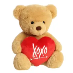 Aurora Valentines 12" Xoxo Bear Brown Stuffed Animal