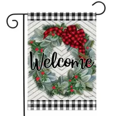 Briarwood Lane Winter Garden Flag 12x18 For Outdoor Winter Wreath Welcome For Winter Garden Flag Flags For Outside