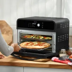 Instant Pot Omni 6-Slice Air Fryer Toaster Oven, Exclusive Bonus Pizza Pan Accessory: 1800W, Dishwasher-Safe, Includes Pizza Pan & More