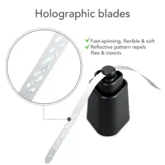 HOM Electric Fly Fan for Tables - Insect & Mosquito Repellent Portable Fan for Indoor/Outdoor Tables