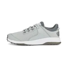 Puma Men's Fusion Grip Spikeless Golf Shoes - Light Gray/Silver