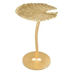 Leah Side Table Gold - ZM Home