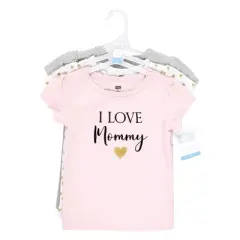 Hudson Baby Infant Girl Short Sleeve T-Shirts, Girl Mommy