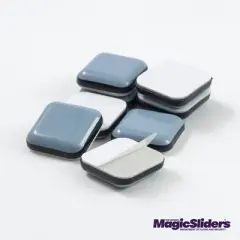 Magic Sliders 8pk 1" Square Adhesive