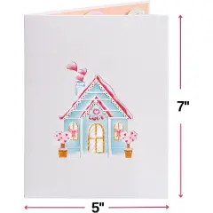 Paper Love 3D Love Nest Pop Up Birthday Card, For Adults and Kids | 5" x 7" Cover - Includes Envelope and Note Tag
