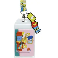 The Simpsons Family Time Breakaway Lanyard For Keys Keychain ID Badge w/Pendant