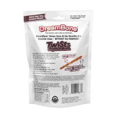 DreamBone Twist Dog Treat Stick Sirloin Wrap with Pork, Chicken, Vegetable & Beef Flavor - 3.7oz/15ct