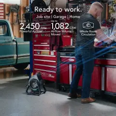 Vornado RTR HD High Velocity Air Circulator Blower Fan: Indoor Utility Fan, Adjustable Tilt, 3 Speeds, ETL Listed, Green