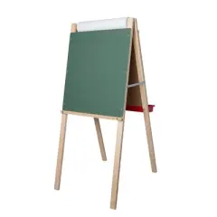 Crestline Products Double Easel Green Chalkboard & Dry Erase Board for Kids - Art Supplies & Boards