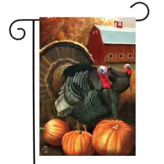 Briarwood Lane Fall Thanksgiving Garden Flag 12x18 For Outdoor Autumn Turkeys For Thanksgiving Garden Flag Flags For Outside
