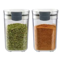 Progressive Prepworks Seasoning ProKeeper Storage Container, Set of 2, Clear