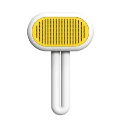 ZEZE Yellow Loop Pet Grooming Brush-Yellow