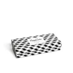 Happy Socks Adult 4pk Black & White Socks Gift Set