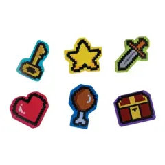 Retro Pixel Gaming Theme Game Erasers, 6 pcs