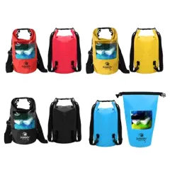 Link 5LT Waterproof Lightweight Floating Dry Bag With Clear Window Drawstring & Buckle For Added Protection Great For Boats Fishing Beach Pool & More