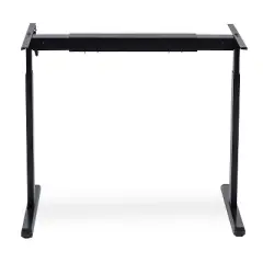 Mount-It! 44" to 64" Wide Manual Hand Crank Standing Desk Height Adjustable Frame Black MI-7931