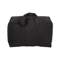 Stansport Cotton Canvas Parachute Cargo Bag - Black