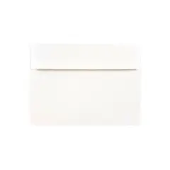 JAM Paper A7 Foil Lined Invitation Envelopes 5.25 x 7.25 White with Silver Foil 50/Pack (3243671I)