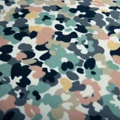 22"x22" Oversize Speckled Floral Poly Filled Square Throw Pillow - Rizzy Home: Indoor/Outdoor, Botanical Canvas Design