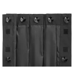Hoovy On The Go Blackout Curtain with Suction Cups - Black