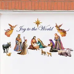Collections Etc Joy to the World Christmas Nativity Garage Door Magnet