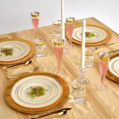 Silver Spoons Elegant Disposable Charger Plates for Party, 13&rdquo; (10 PC)