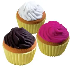 The Cupcake Shoppe 3D Scented Erasers 12x pcs