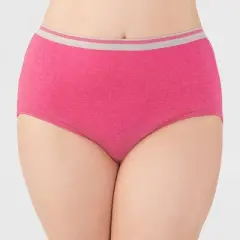 Fit for Me by Fruit of the Loom Women's Plus 10pk Heather High Cut Briefs - Colors May Vary
