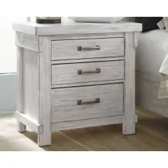 Brashland Three Drawer Nightstand White - Signature Design by Ashley
