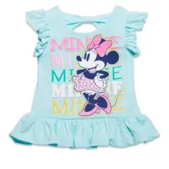 Disney Minnie Mouse Baby Girls Crossover Tank Top Dolphin and French Terry Shorts Infant