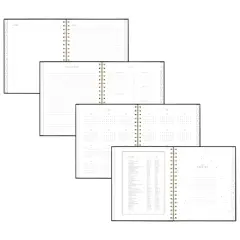 Sugar Paper Essentials 2025-2026 Hardcover Wirebound Black