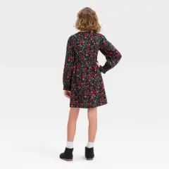 Girls' Long Sleeve Woven Dress - Cat & Jack&trade;