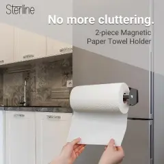 Sterline Magnetic Paper Towel Holder for Grill, Fridge, Kitchen, RV Camper, Magnetic Toolbox