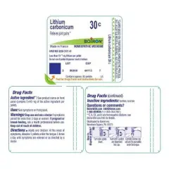 Lithium Carbonicum 30C by Boiron Homeopathic Single Medicine For Pain  -  80 Pellet