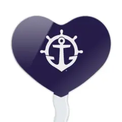 University of Portland Pilots Logo Heart Love Cupcake Picks Toppers Decoration Set of 6