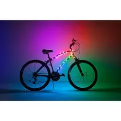 Brightz Cosmic LED Bike Light - Color Morphing: ABS Material, 36-Hour Battery Life