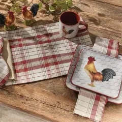 Park Designs Hawthorne Red Plaid Placemat Set of 4