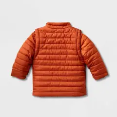 Toddler Adaptive Puffer Jacket - Cat & Jack&trade; Orange