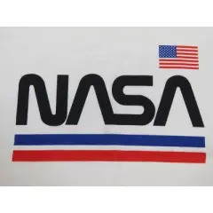 NASA Red White and Blue Logo White T-shirt Toddler Boy to Youth Boy