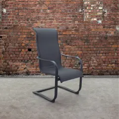 Courtyard Casual Santa Fe Aluminum Spring Chair Sling Bucket Set of 6