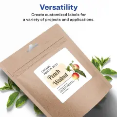 Avery Matte White Square Labels, 4" x 4"