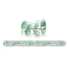 Teacher Created Resources 35' x 2-3/4" Die Cut Border Trim Eucalyptus 35 Feet/Pack 6 Packs