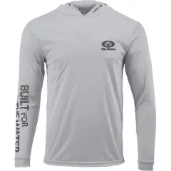 Flying Fisherman Built For Water Performance Pullover Hoodie - Silver