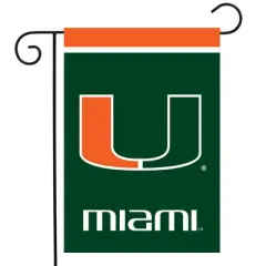 Briarwood Lane Miami Hurricanes Garden Flag NCAA Licensed 12.5" x 18"