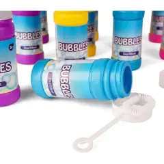 Neliblu Bulk 2 Oz Party Bubble Bottles with Wands, 12 Pack