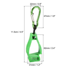 Unique Bargains Wear-Resistant Construction Workshop Prevent Losing Hook Clip 4 Pcs
