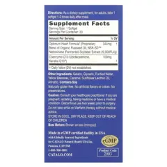 CATALO Extra CoQ10, Heart Formula with Nattokinase & Flaxseed Oil, 30 Softgels