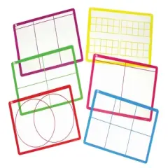 SI Manufacturing Transparent Sorting Mats, 16-1/2 x 12-1/2 inches, Grades PreK and Above