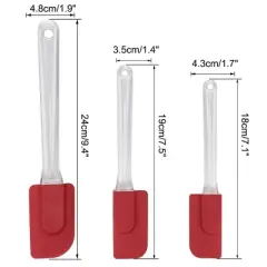 Unique Bargains Flexible Heat Resistant Non-scratch Non Stick Spatula 3 Pcs