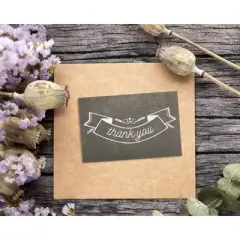 144-Pack Blank Thank you Greeting Cards Bulk w/Envelope, Chalkboard Design 4"x6"